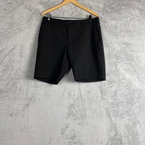 Deke Mens Performance Golf Shorts Black‎ Textured Stretch Size 33